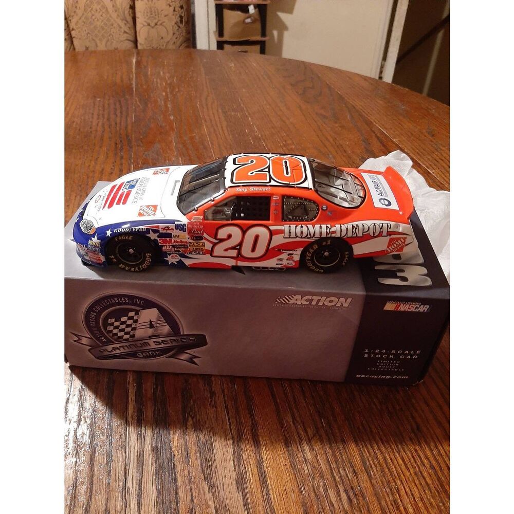Vintage Action Collectible 03 Tony Stewert Independence Day Die Cast Nascar Bank